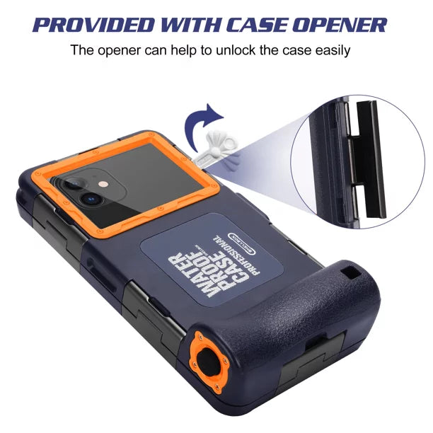 with Professional Snorkeling Case for Lanyard Surfing Performance [15m/50ft] And Phones Protective X Waterproof Diving Xperia Swimming all Underwater Photo Inch to Up LCD 6.9 UrbanX Video Housing
