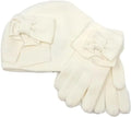 Cream Ladies Spade Gloves Gift Bow Box And Hat Kate Winter York Set