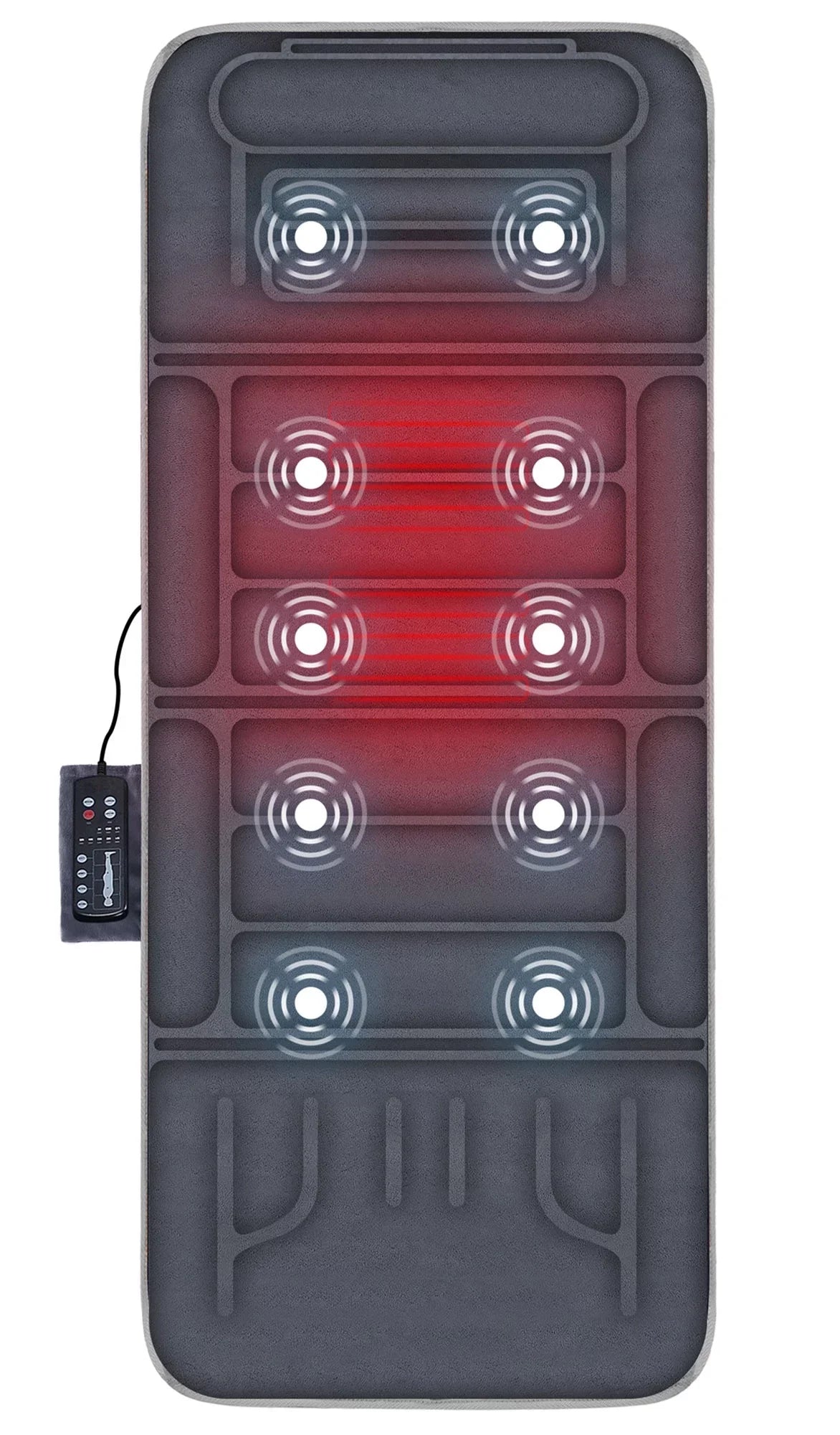 with Pad 2 Heating Seat Vibration Therapy Full Cushion Massage Body Comfier 10 Heat Massager pad Mat & with Motors Chair