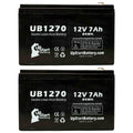 Adapters - Terminal, Pack UB1270 Sealed Upsonic 7000mAh, Compatible Universal 2x - - F1 Includes 4 SLA) F2 Lead to Battery Terminal AGM, (12V, PCM140VR Battery Acid F1 7Ah, Replacement