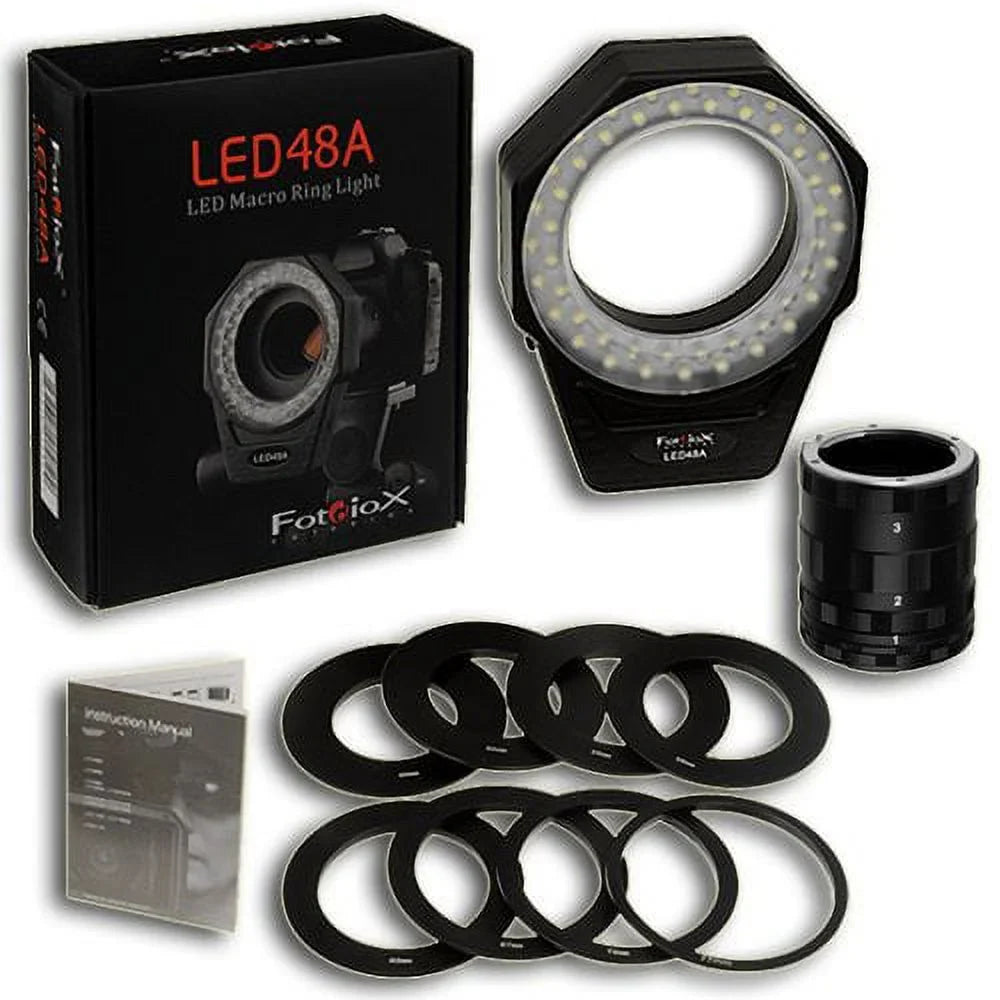 D2X, Ring 48a Macro D3, LED Kit Fotodiox D100, D200, Photography, D700, Extreme D4, D2Hs, D300S, D2Xs, Macro Pro Extension D1X, with fits D1H, for Nikon D40 Light D1, D800, D2H, D800E, D3s, D300, D3X,
