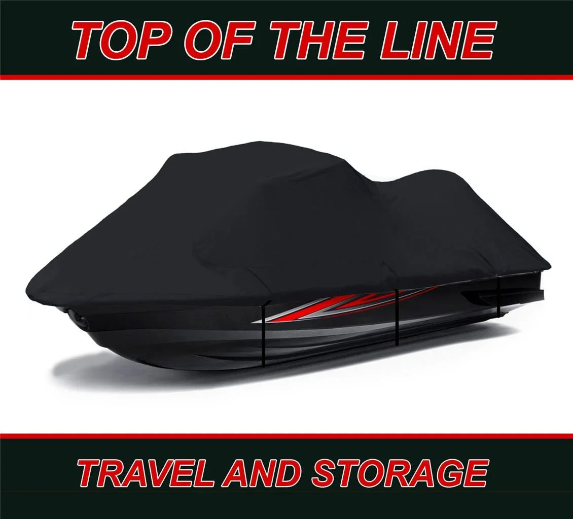 Cover 600D Deluxe VX110 PWC for 2005 Compatible Yamaha Wave SKI Runner JET 2006 BLACK