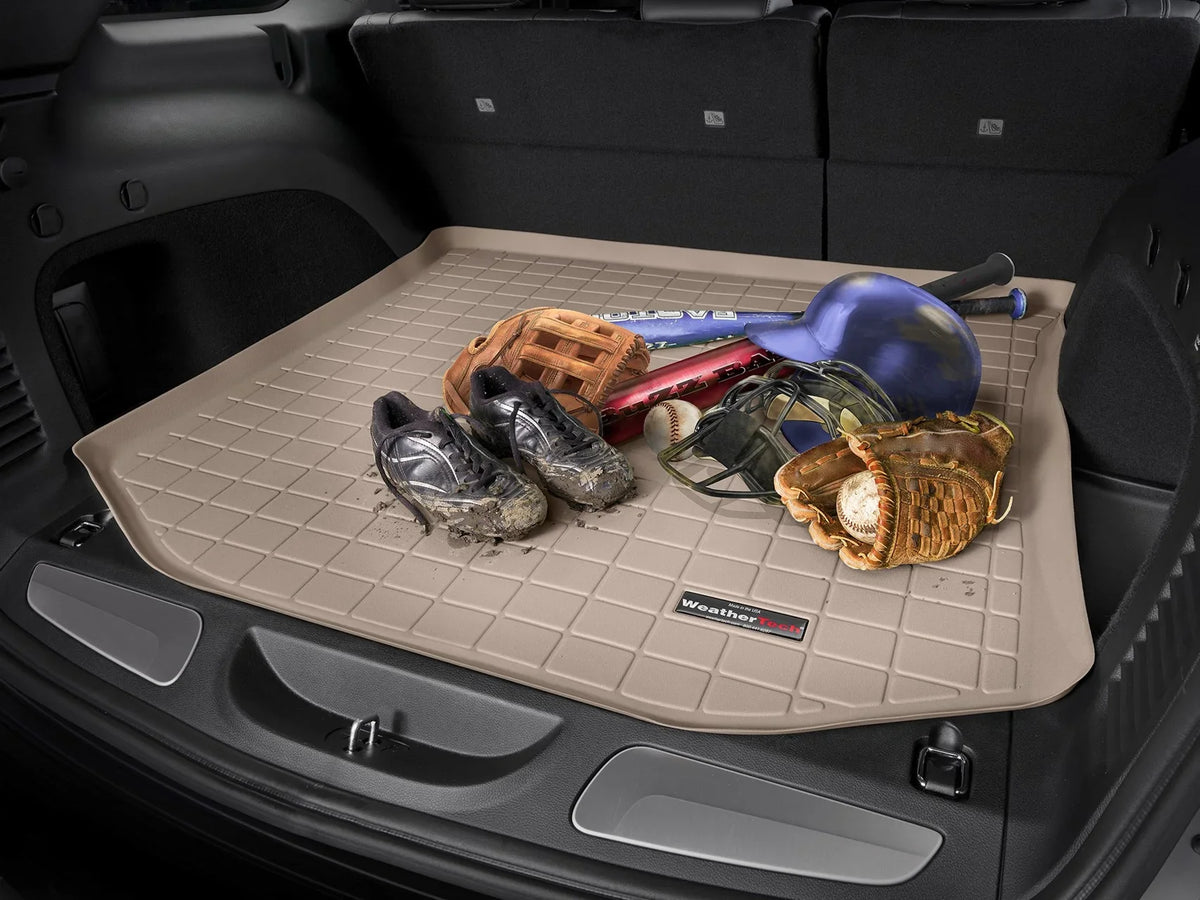 '- WeatherTech with compatible Protector Bumper Trunk Liner Protector, Bumper Cargo Subaru With 2nd Seating Behind 2020-2024 Outback Black Row with