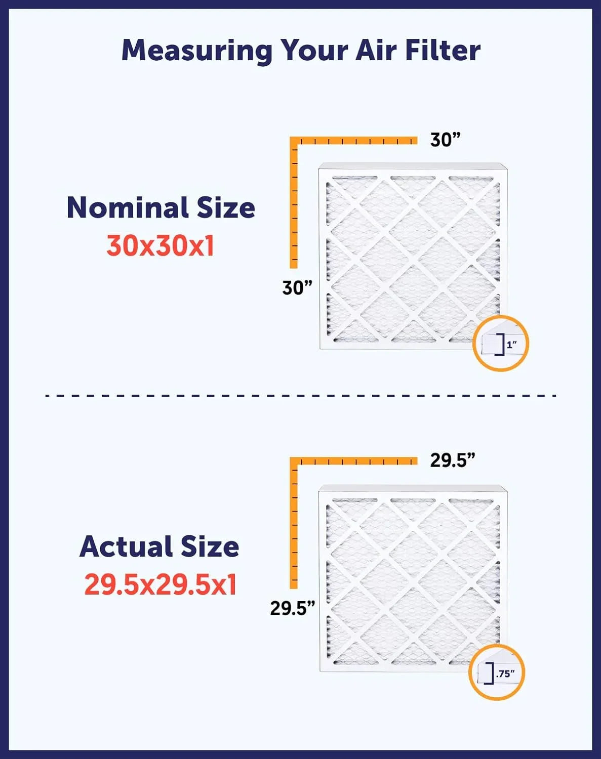 A/C 48 King HVAC | Actual MADE | x 8x48x1 | 4-PACK 8 | Filter 8 Furnace IN Pleated x Size: Air .75" Filter MERV USA Filters
