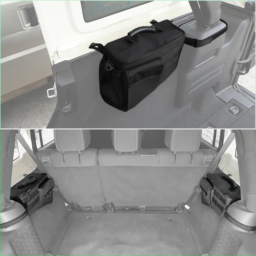 JL Tidying for Rear Tool Pocket Jeep Organizer 4 Trunk Bag Doors Stowing 2018-2024 Interior Accessories