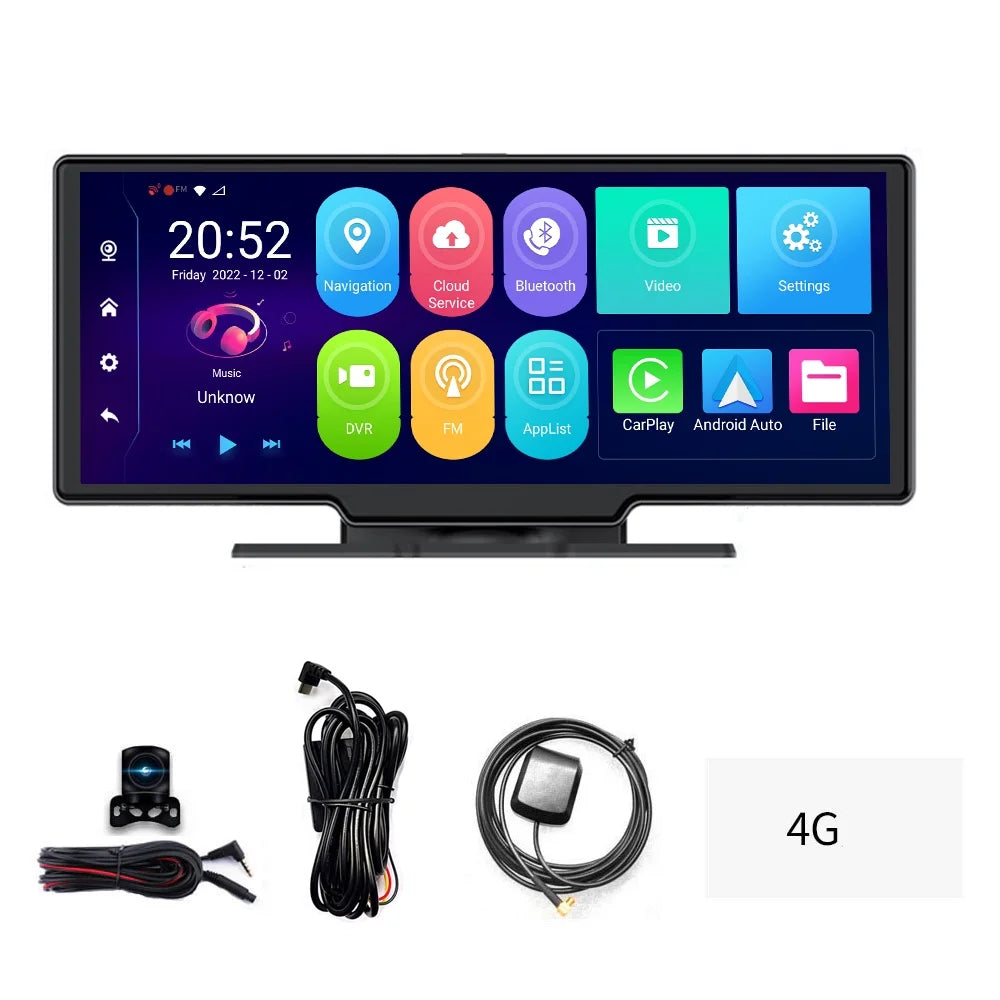 Car Camcorder Recorder 10.26in - Dash Lens Dual Car Degree Safety Experience Video Vision, Angle, Car Night Wide Navigation Cam: - and Multi-language Your DVR, GPS 170 Navigation Enhance