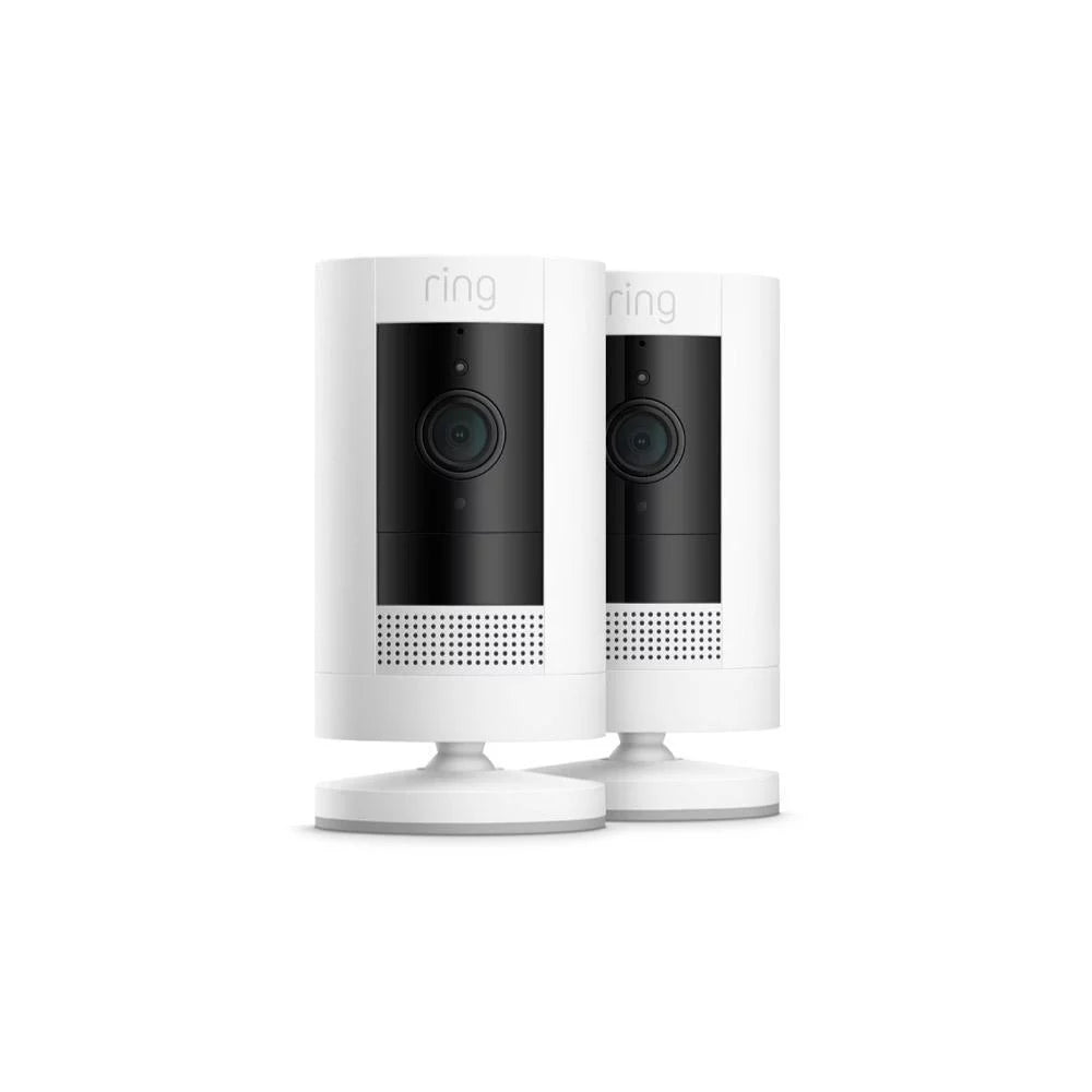 Battery Cleaning Security Stick-up Bundle Savings Wireless Ring_Video Story Cloth, Camera Wi-fi, 2-Pack Home HD, with