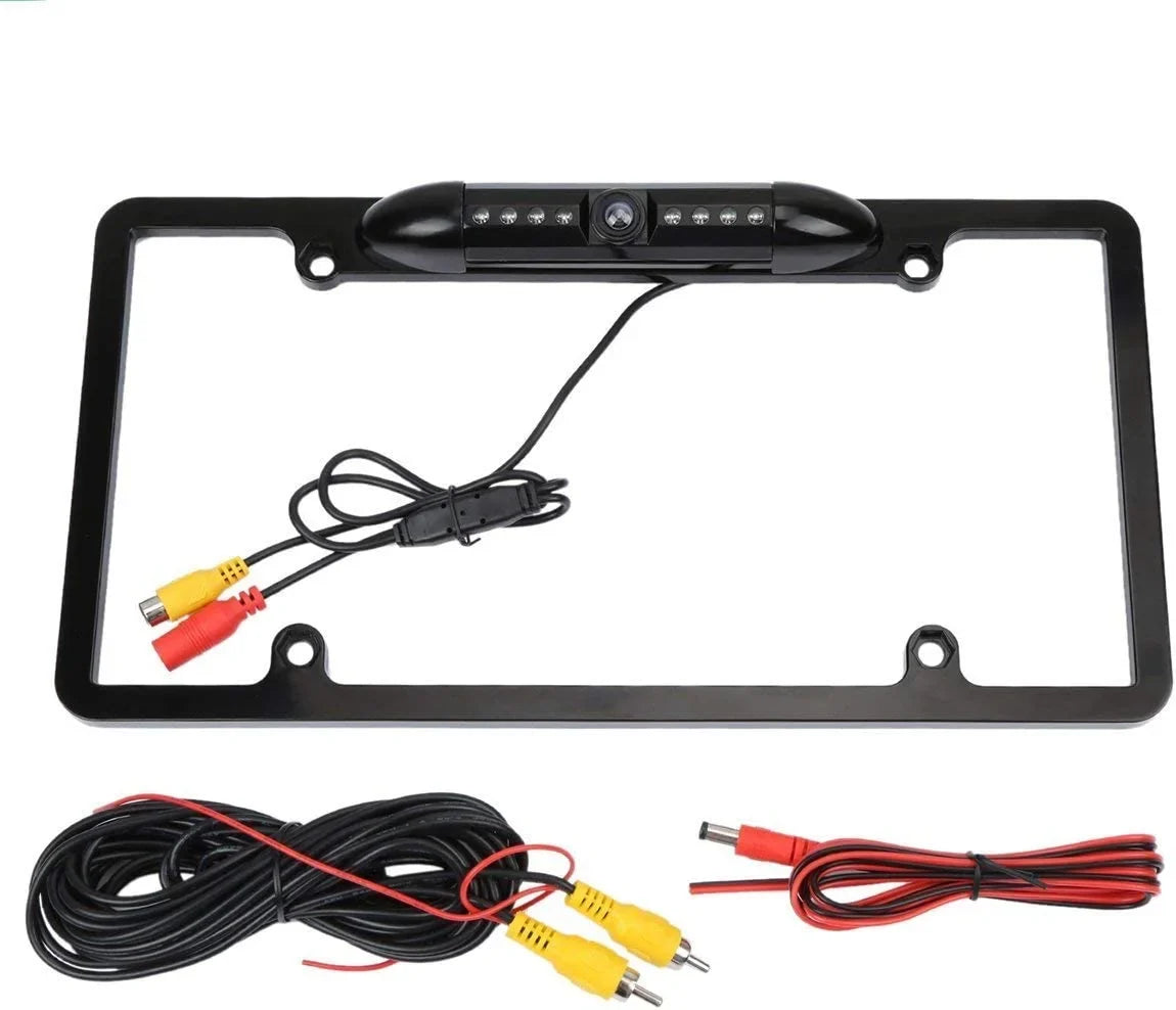 License Plate Black Waterproof Camera DMX125BT for Rearview Kenwood Backup DMX-125BT