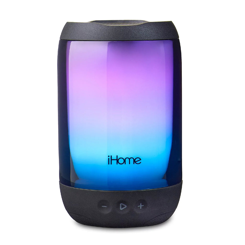 Waterproof Bluetooth Speaker with Glow + Mega Changing Battery Color Rechargeable iHome Play
