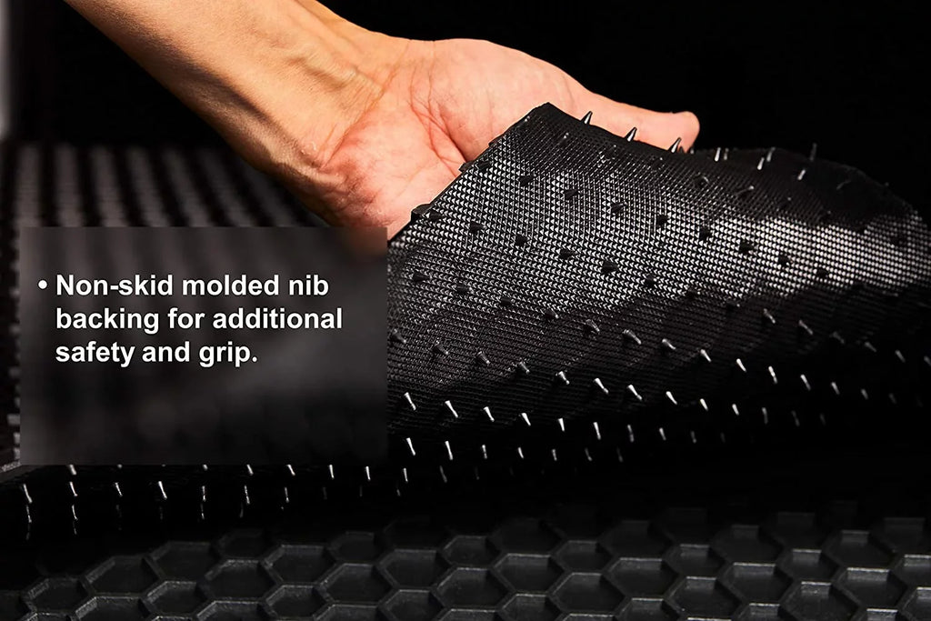 Duty Mats 3rd - Cargo Row Weather Heavy + 2022 Grand Jeep Seater Rubber Compatible Black TOUGHPRO Floor All Set Accessories + with 8 Wagoneer