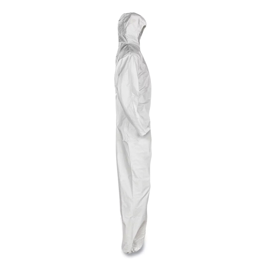 Coveralls, Elastic 24/carton White, Protection Back, Kleenguard™ Medium, Breathable Particle A20 Hood,