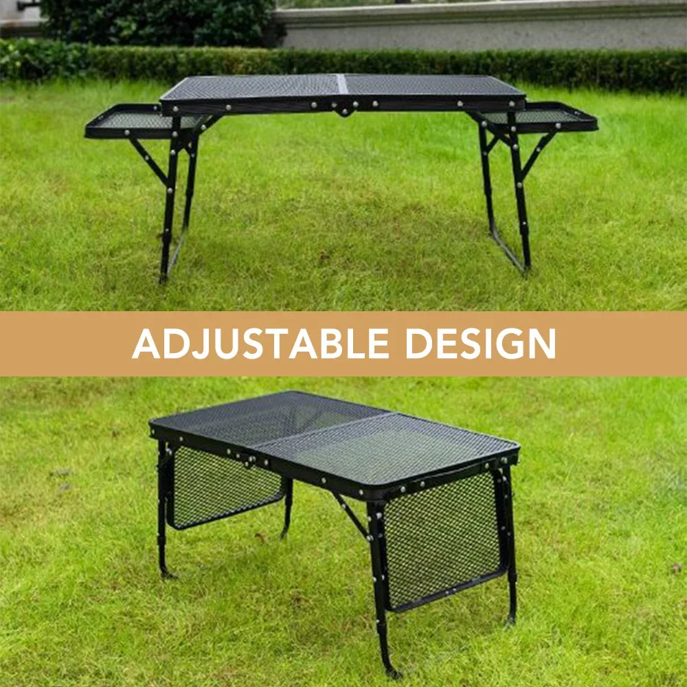 Convenient Table Cooking Folding Camping Lixada Lightweight Station Picnic Prep Food for