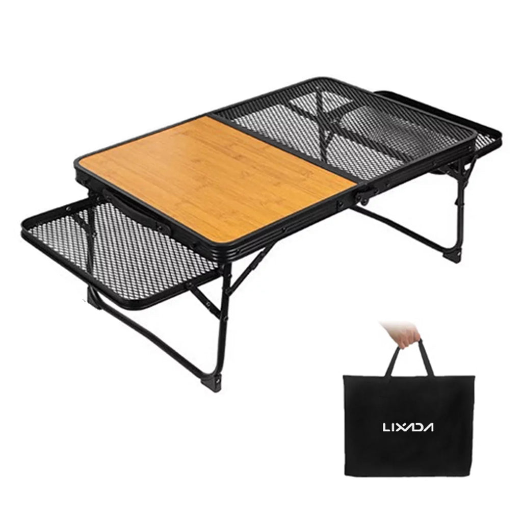 Convenient Table Cooking Folding Camping Lixada Lightweight Station Picnic Prep Food for