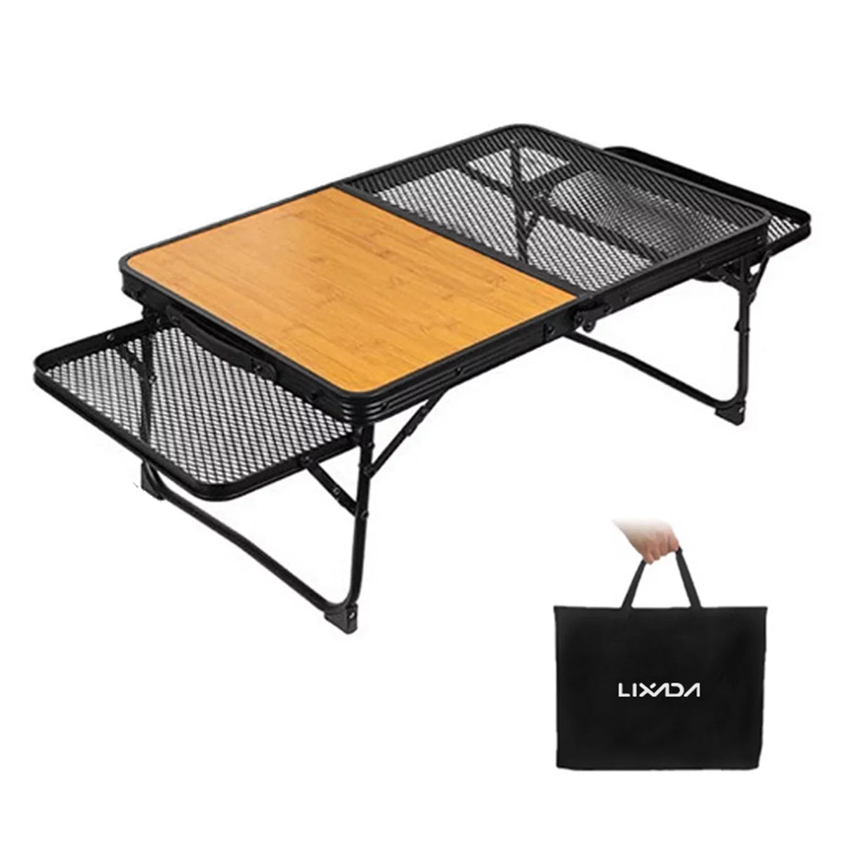Convenient Table Cooking Folding Camping Lixada Lightweight Station Picnic Prep Food for