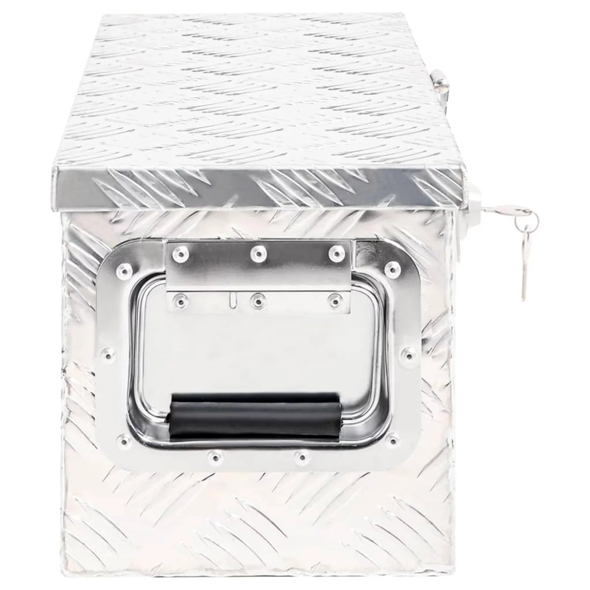 Aluminum Trailer Camping 9.1 9.3 Inches Toolbox (L Vehicle, Box x W x H) Case Underbody Garage, Box for Silver Trip Truck x Organizer x Lockable 23.6 Storage Anself Tool