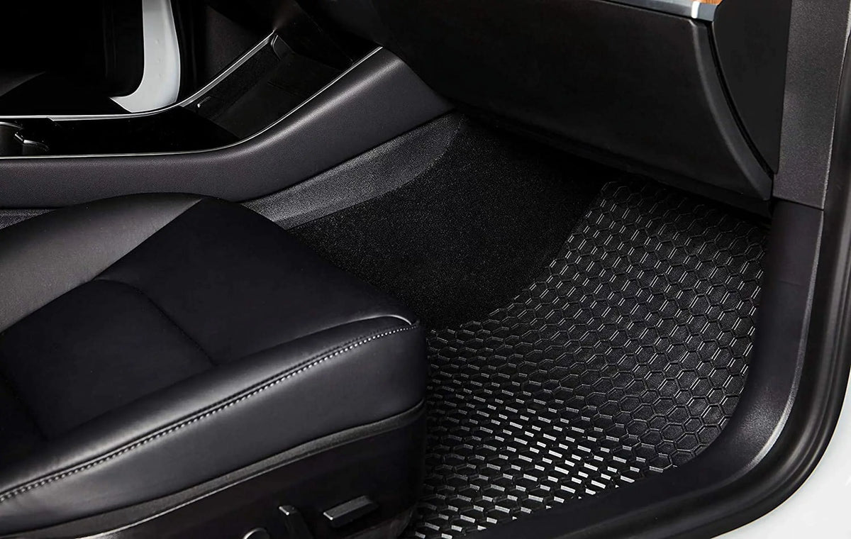 Duty Mats 3rd - Cargo Row Weather Heavy + 2022 Grand Jeep Seater Rubber Compatible Black TOUGHPRO Floor All Set Accessories + with 8 Wagoneer