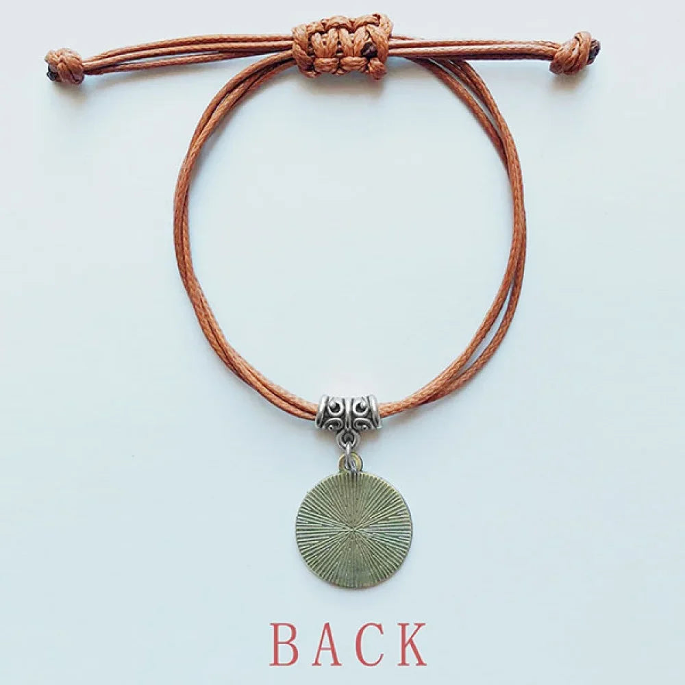 wristband ice ball hide cup wristband rope brown biscuit jewelry leather
